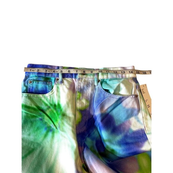 Womens Tie-Dye  28" High-Waist Denim Pants By BDG Urban Outfitters - Picture 5 of 13